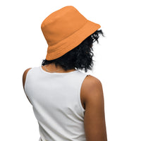 Load image into Gallery viewer, Simple B Orange Reversible Bucket Hat - fomo21
