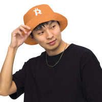 Load image into Gallery viewer, Simple B Orange Reversible Bucket Hat - fomo21
