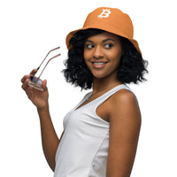 Load image into Gallery viewer, Simple B Orange Reversible Bucket Hat - fomo21
