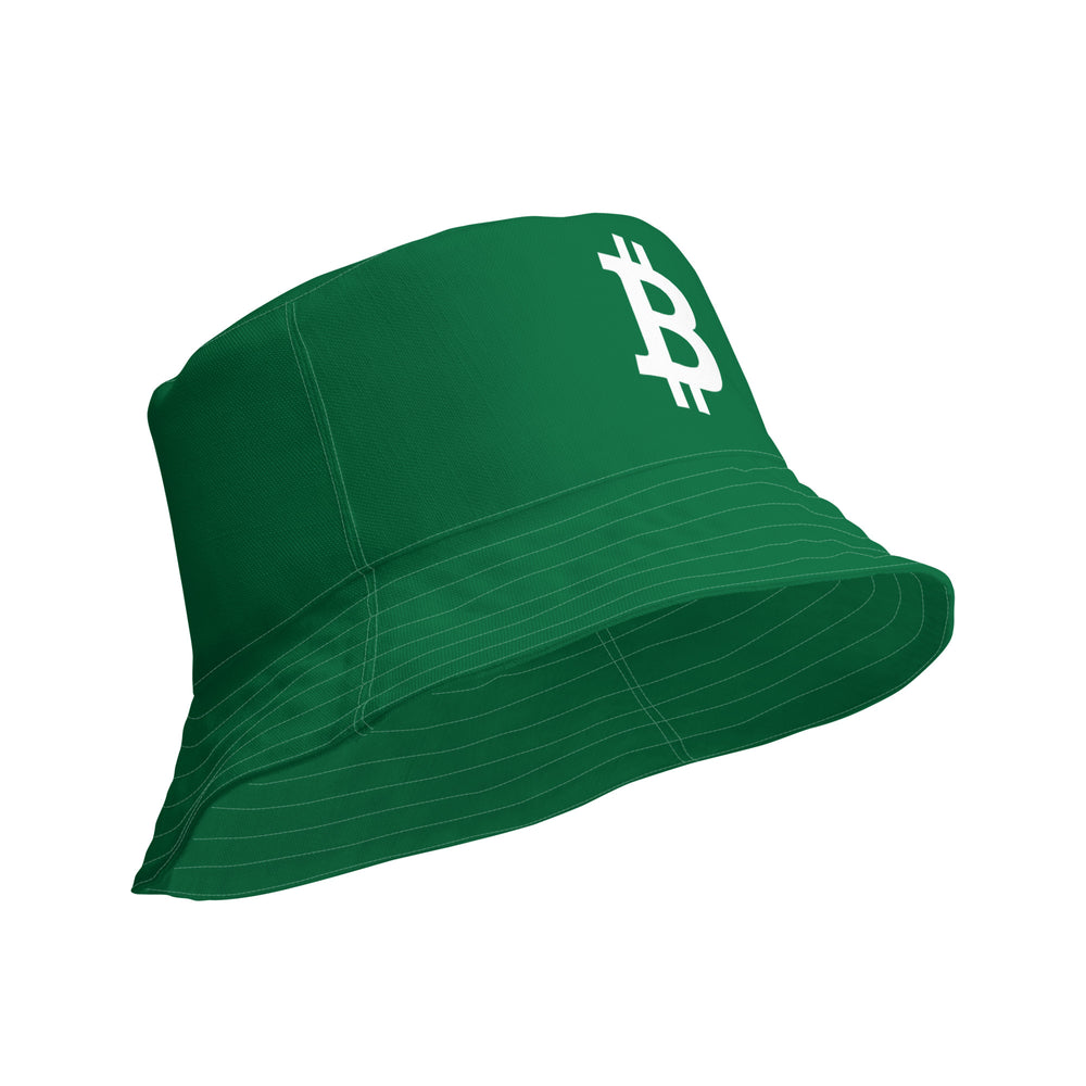 Simple B Green Reversible Bucket Hat - fomo21