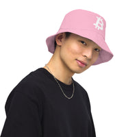 Load image into Gallery viewer, Simple B Pink Reversible Bucket Hat - fomo21
