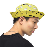 Load image into Gallery viewer, All Dogs Go To Bitcoin Reversible Bucket Hat - fomo21

