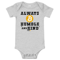 Load image into Gallery viewer, Always B Humble And Kind Bitcoin Infant One Piece-fomo21
