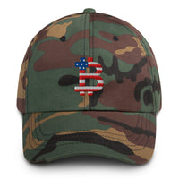 Load image into Gallery viewer, American Flag Bitcoin B Camo Dad Hat-fomo21
