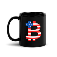Load image into Gallery viewer, American Flag Bitcoin B Coffee Mug-fomo21
