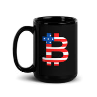 Load image into Gallery viewer, American Flag Bitcoin B Coffee Mug-fomo21
