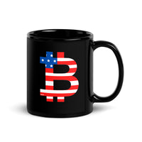 Load image into Gallery viewer, American Flag Bitcoin B Coffee Mug-fomo21
