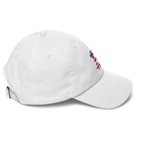 Load image into Gallery viewer, American Flag Bitcoin B Dad Hat-Dad Hat-fomo21
