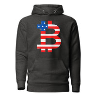 Load image into Gallery viewer, American Flag Bitcoin B Hoodie Sweatshirt-fomo21

