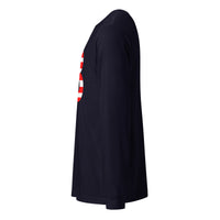 Load image into Gallery viewer, American Flag Bitcoin B Long Sleeve T-Shirt-fomo21

