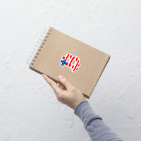 Load image into Gallery viewer, American Flag Bitcoin B Sticker-fomo21
