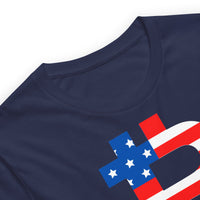 Load image into Gallery viewer, American Flag Bitcoin B T-Shirt-fomo21
