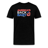 Load image into Gallery viewer, America&#39;s Back Baby Bitcoin T-shirt in black
