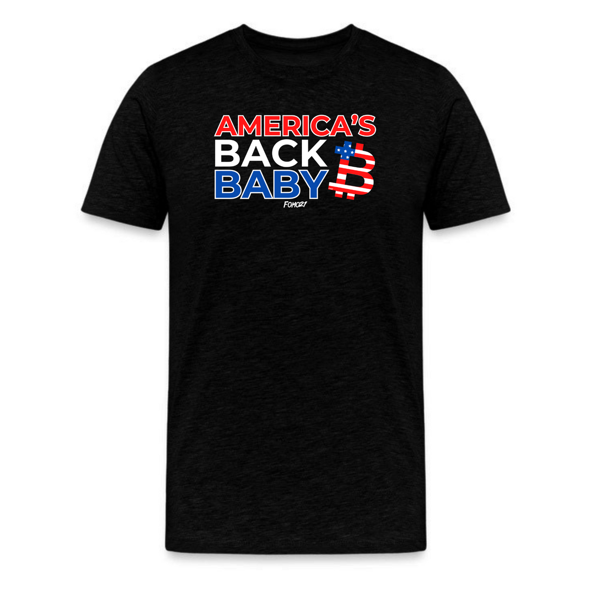 America's Back Baby Bitcoin T-shirt in black