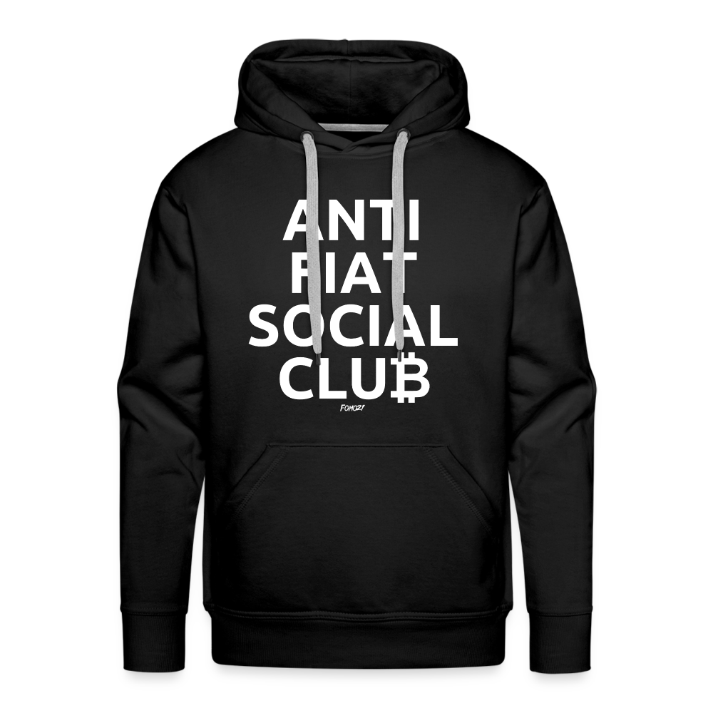 Anti Fiat Social Club Bitcoin hoodie sweatshirt in black color