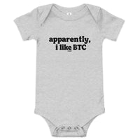 Load image into Gallery viewer, Apparently, I Like BTC Infant One Piece-fomo21
