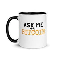 Load image into Gallery viewer, Ask Me About Bitcoin Coffee Mug-fomo21
