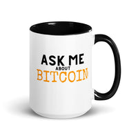 Load image into Gallery viewer, Ask Me About Bitcoin Coffee Mug-fomo21
