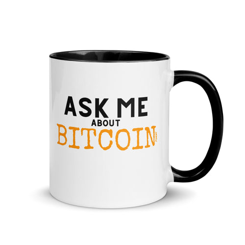 Ask Me About Bitcoin Coffee Mug-fomo21