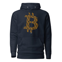 Load image into Gallery viewer, B (Orange Pills) Bitcoin Hoodie Sweatshirt-fomo21
