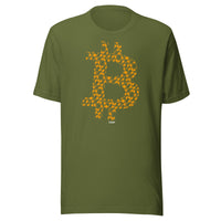Load image into Gallery viewer, B (Orange Pills) Bitcoin T-Shirt-fomo21
