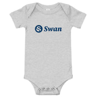 Load image into Gallery viewer, Swan Logo Bitcoin Infant One Piece - fomo21
