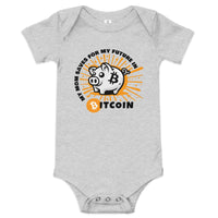 Load image into Gallery viewer, Piggy Bank (Mom) Bitcoin Infant One Piece - fomo21
