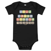 Load image into Gallery viewer, Born At Block Height Bitcoin (Personalize) Infant One Piece - fomo21
