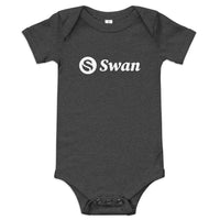 Load image into Gallery viewer, Swan Logo Bitcoin Infant One Piece - fomo21
