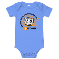 Load image into Gallery viewer, Piggy Bank (Mom) Bitcoin Infant One Piece - fomo21
