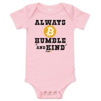 Load image into Gallery viewer, Always B Humble And Kind Bitcoin Infant One Piece - fomo21
