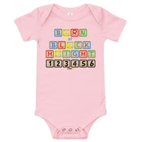 Load image into Gallery viewer, Born At Block Height Bitcoin (Personalize) Infant One Piece - fomo21
