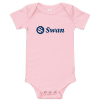 Load image into Gallery viewer, Swan Logo Bitcoin Infant One Piece - fomo21
