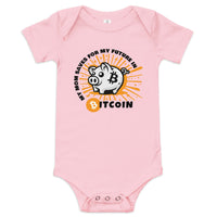 Load image into Gallery viewer, Piggy Bank (Mom) Bitcoin Infant One Piece - fomo21
