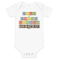 Load image into Gallery viewer, Born At Block Height Bitcoin (Personalize) Infant One Piece - fomo21
