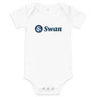 Load image into Gallery viewer, Swan Logo Bitcoin Infant One Piece - fomo21
