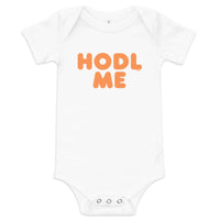 Load image into Gallery viewer, HODL Me Bitcoin Infant One Piece - fomo21
