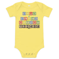 Load image into Gallery viewer, Born At Block Height Bitcoin (Personalize) Infant One Piece - fomo21
