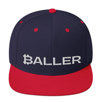 Load image into Gallery viewer, Baller Bitcoin B Snapback Hat-Snapback Hat-fomo21
