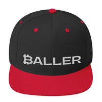 Load image into Gallery viewer, Baller Bitcoin B Snapback Hat-Snapback Hat-fomo21
