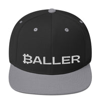 Load image into Gallery viewer, Baller Bitcoin B Snapback Hat-Snapback Hat-fomo21
