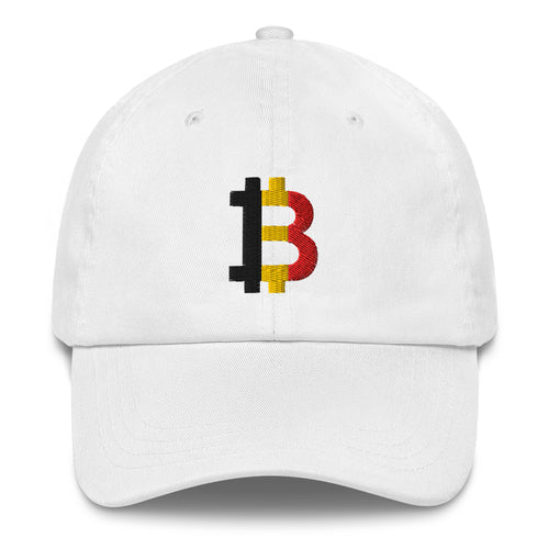 Belgian Flag Bitcoin B Dad Hat-fomo21
