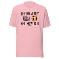 Load image into Gallery viewer, Better Money For A Better World Bitcoin T-Shirt-fomo21
