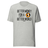 Load image into Gallery viewer, Better Money For A Better World Bitcoin T-Shirt-fomo21

