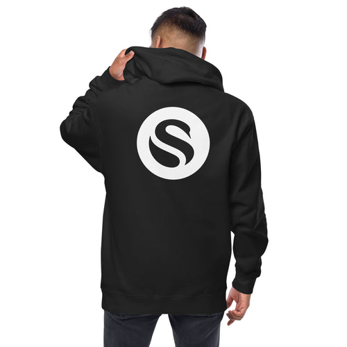 Big Time Swan Legacy Logo Bitcoin Zip-up Hoodie Sweatshirt-fomo21