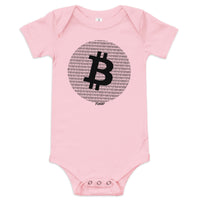 Load image into Gallery viewer, Binary Bitcoin Circle Infant One Piece-Infant One Piece-fomo21
