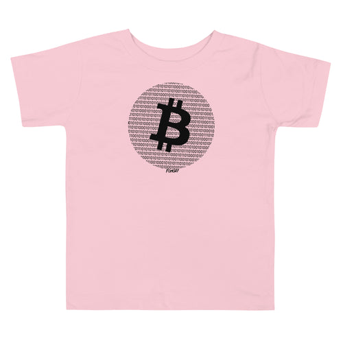 Binary Bitcoin Circle Toddler T-Shirt-fomo21