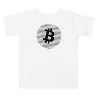 Load image into Gallery viewer, Binary Bitcoin Circle Toddler T-Shirt-Toddler T-Shirt-fomo21
