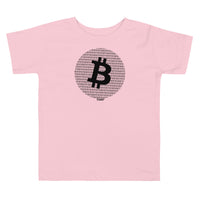 Load image into Gallery viewer, Binary Bitcoin Circle Toddler T-Shirt-Toddler T-Shirt-fomo21
