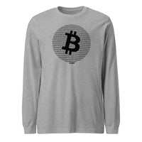 Load image into Gallery viewer, Binary Bitcoin Long Sleeve T-Shirt-fomo21
